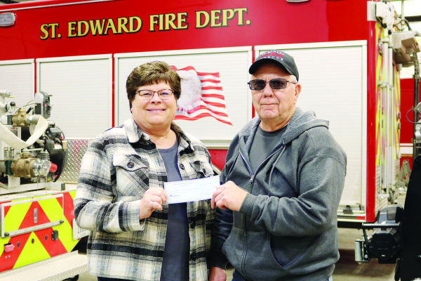 St. Edward Fire Department receives funds