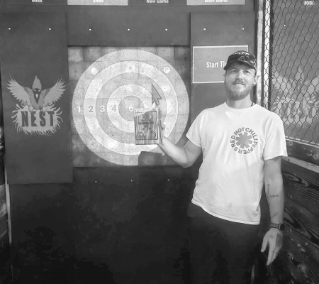 Axe-Throwing Runner-Up for Summer 2024, Devin Samuelson