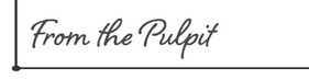 by Rev. Lynde Linde, pastor
