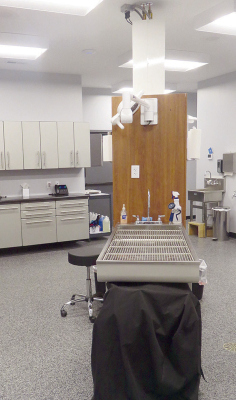 Specialized equipment in the laboratory area at T &amp; C Vet.
