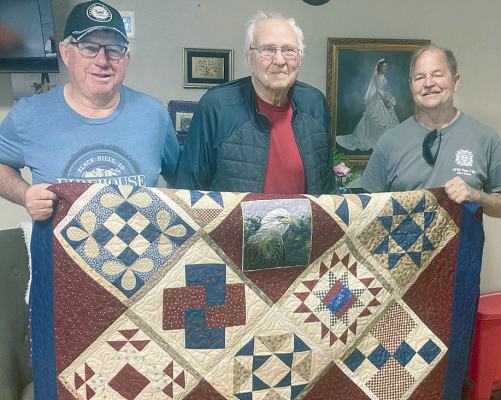 Ridgeway receives Quilt of Valor