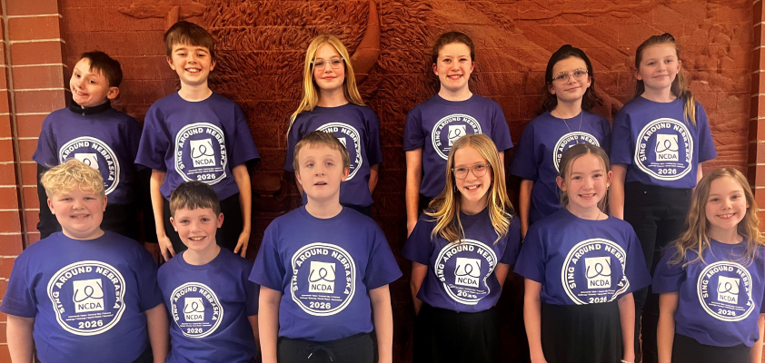 Boone Central SAN participants: back l to r - Crixsus Griese, Connor Kuester, Arabella Samuelson, Brooklyn Sharp, Charlotte Braun, Paisley Anderson; front l to r - Kyler Stuhr, Jase Fry, Bo Douglas, Avery Petersen, Eloise Delaney-Fuehrer, Cassidy Kalvelage.
