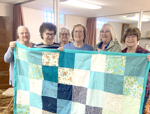 Group Photo: l. to r. Liz Keehn, Pat Kolm, Judy Hunt, Kay Swerczek, Sue McIntyre, Diane Buettner.