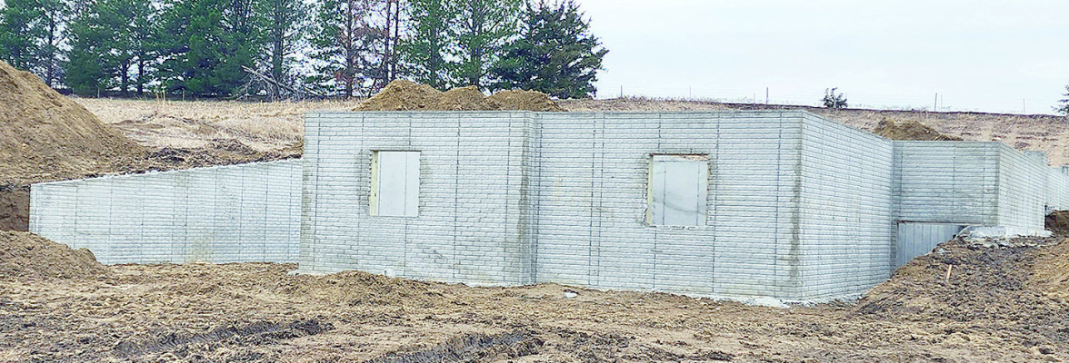Basement for first home in new addition