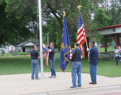 Petersburg Legion Post #334 presented the colors at the opening ceremonies