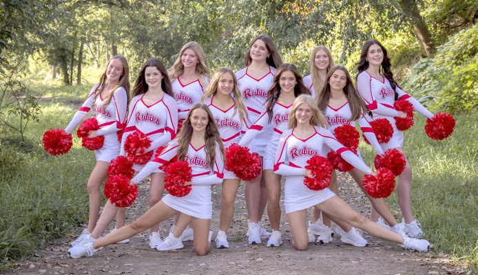 Dance: back row: Johnna Spence(11), Braylee Young(11), Audrey Meyer(11), Ella Fogleman(11), Cali Stokes(11); middle row: Alexa Lueken(9), Payton Becker(12), Ciara Baker(12), Hope Nore(9); front row: Kaitlyn Dodds(9), Harper Olnes