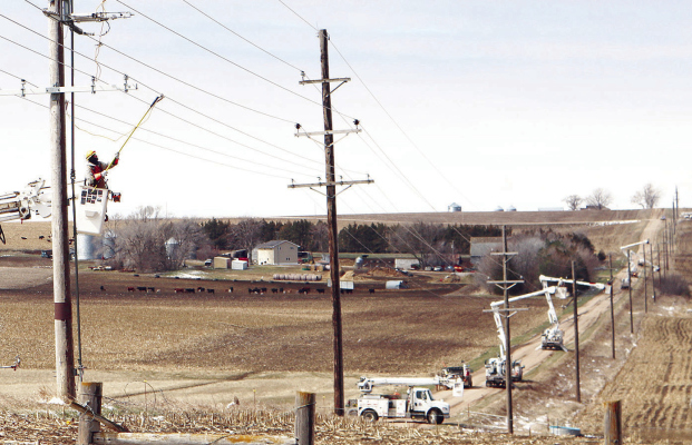 Ice, wind created big job for power crews