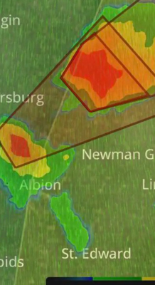 Big storms threatened area Saturday