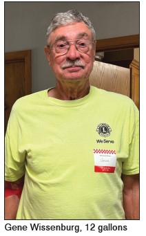 Gene Wissenburg, 12 gallons