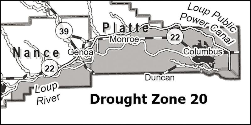 LLNRD desginated groundwater management area for runoff control includes portions of southern Nance and Platte counties.