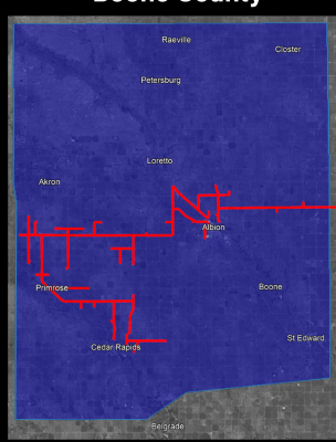 Stealth expanding fiber in Boone County