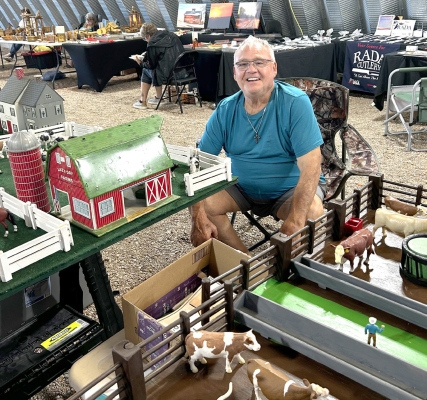 Toelle with a fraction of his total display at the Rae Valley Heritage event a few weeks ago.